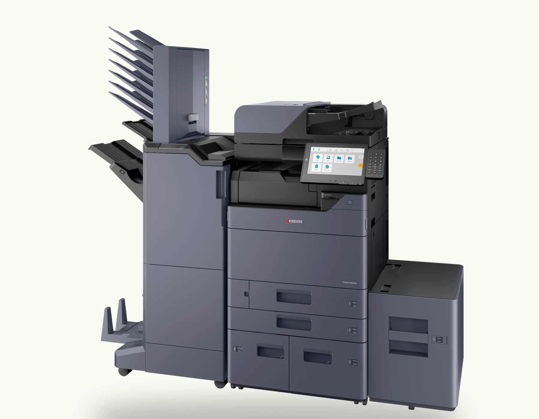 A Kyocera TASKalfa A3 colour multifunction printer, the machine a larger childcare centre or head office takes
